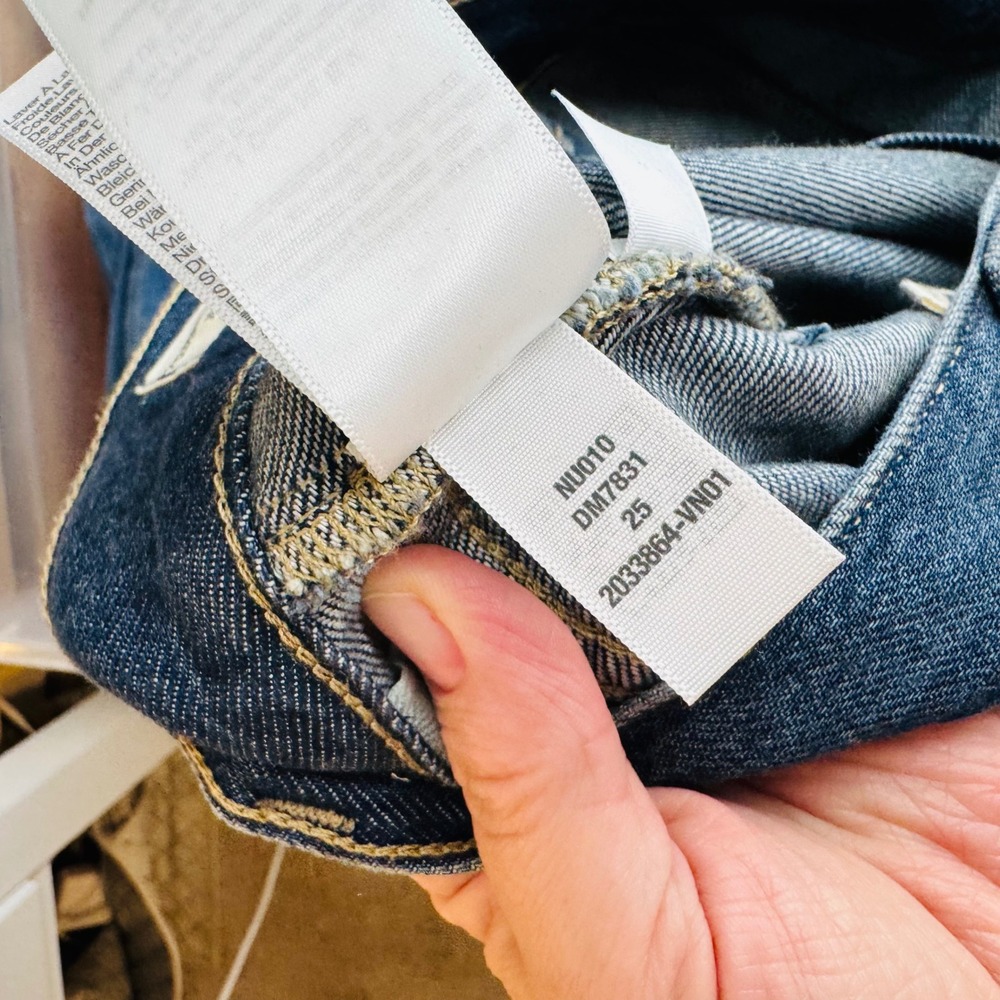 Madewell Superwide-Leg Jeans Blue 25 High Rise Lyocell Blend Dark Wash Denim - Picture 7 of 10